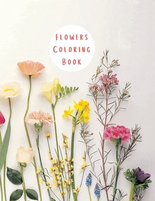 Flowers Coloring: Adult Coloring Book by LLC, Publications
