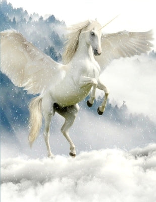 Unicorn Notebook: 100 Pages 8.5 X 11 Wide Ruled Line Paper by Rwg