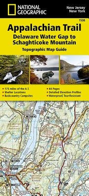 Appalachian Trail: Delaware Water Gap to Schaghticoke Mountain Map [New Jersey, New York] by National Geographic Maps