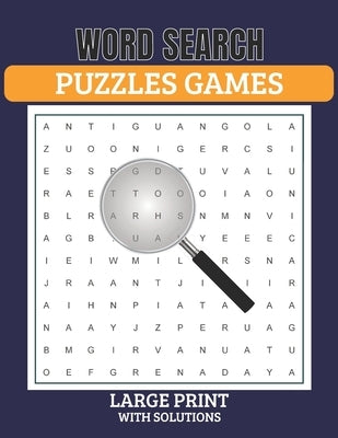 Word Search Puzzles Game Large Print with Solutions: Word Search Book for Adults, Teens 100 Puzzles with Solutions Cleverly Hidden Word Searches Fun W by Jimenez, Louise R.