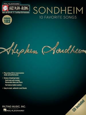 Sondheim: Jazz Play-Along Volume 183 by Sondheim, Stephen