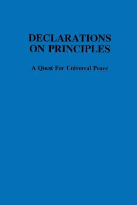 Declaration on Principles by Akkerman, R. J.