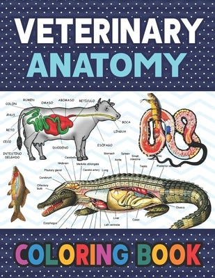 Veterinary Anatomy Coloring Book: Fun and Easy Veterinary Anatomy Coloring Book for Kids. Handbook of Veterinary Anesthesia. Dog Cat Horse Frog Bird A by Publication, Darkeylone