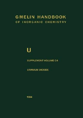 Uranium Dioxide, Uo2, Preparation and Crystallographic Properties by Vollath, Dieter
