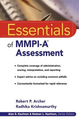 Essentials of MMPI-A Assessment by Archer, Robert P.