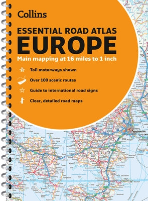 Collins Essential Road Atlas Europe by Collins Maps
