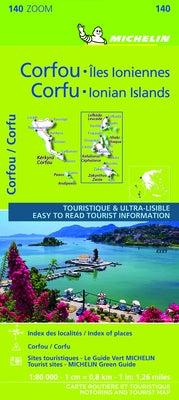 Michelin Zoom Corfu and the Ionian Islands Map 140: Greece by 