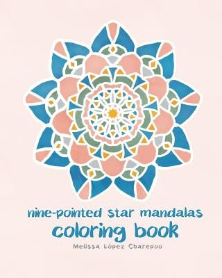 Nine-pointed Star Mandalas, Coloring Book by Charepoo, Melissa Lopez