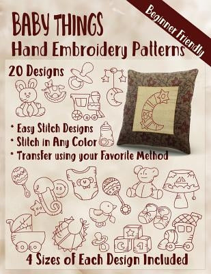 Baby Things Hand Embroidery Patterns by Embroidery, Stitchx