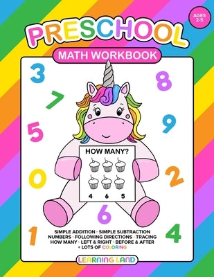 Preschool Math Workbook: For Toddlers Ages 2-4: Beginner Math Preschool Learning Book with Number Tracing, Simple addition and subtraction. Fun by Kates, Dani