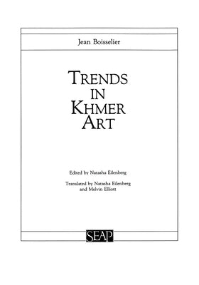 Trends in Khmer Art by Boisselier, Jean