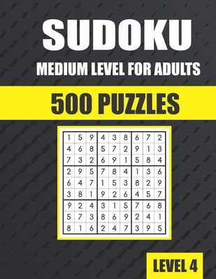 Sudoku Medium Level for Adults 500 Puzzles: sudoku puzzle books for adults by Lovers, Sudoku