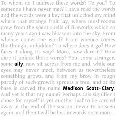 ally by Scott-Clary, Madison