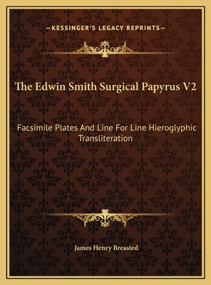 The Edwin Smith Surgical Papyrus V2: Facsimile Plates And Line For Line Hieroglyphic Transliteration by Breasted, James Henry