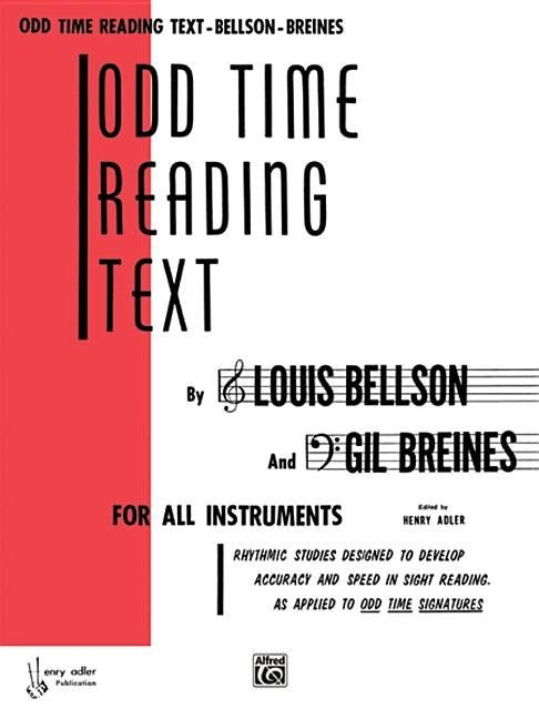 Odd Time Reading Text: For All Instruments by Bellson, Louis