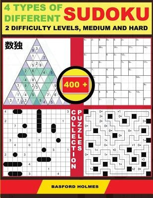 4 Types of Different Sudoku. 2 Difficulty Levels, Medium and Hard. 400 Collection Puzzles: Lighthouse Battleship - Yajilin - Calcudoku - Tridoku. Lots by Holmes, Basford