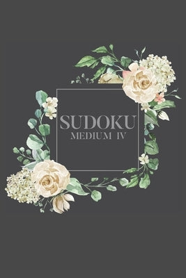Sudoku Medium IV: 100 Medium Sudoku Puzzles, 6x9 Travel Size, Great Gift, Perfect Stocking Stuffer, Puzzle Gift for Gift Basket by Puzzles, Graceful Gray