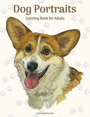Dog Portraits Coloring Book for Adults by Snels, Nick