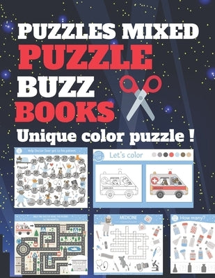 Puzzle Buzz Books: Book of puzzles, many hours of relaxation, for brain health, take it with you on vacation and keep your brain healthy. by Puzzle, New