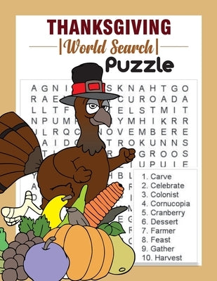 Thanksgiving Word Search Puzzle: 500 Word List Puzzles To Celebrate Thanksgiving and Fall Season I Holiday Fun and Gift for Puzzle Lovers. by House, Simlet